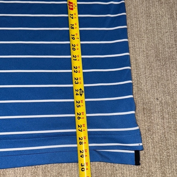 FootJoy Men's Size XL Blue/White Polyester Golf Polo - Picture 8 of 11